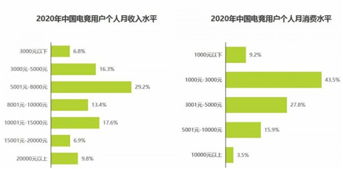 2020电竞用户消费水平,2020电竞用户,2020电竞