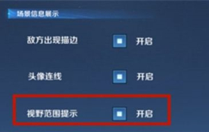 王者荣耀视野范围提示是什么意思 王者荣耀视野范围提示要开吗